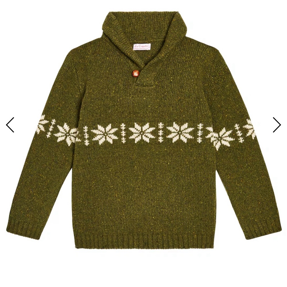 Beautiful La Coqueta Fair Isle Wool blend sweater - 3T Like new!